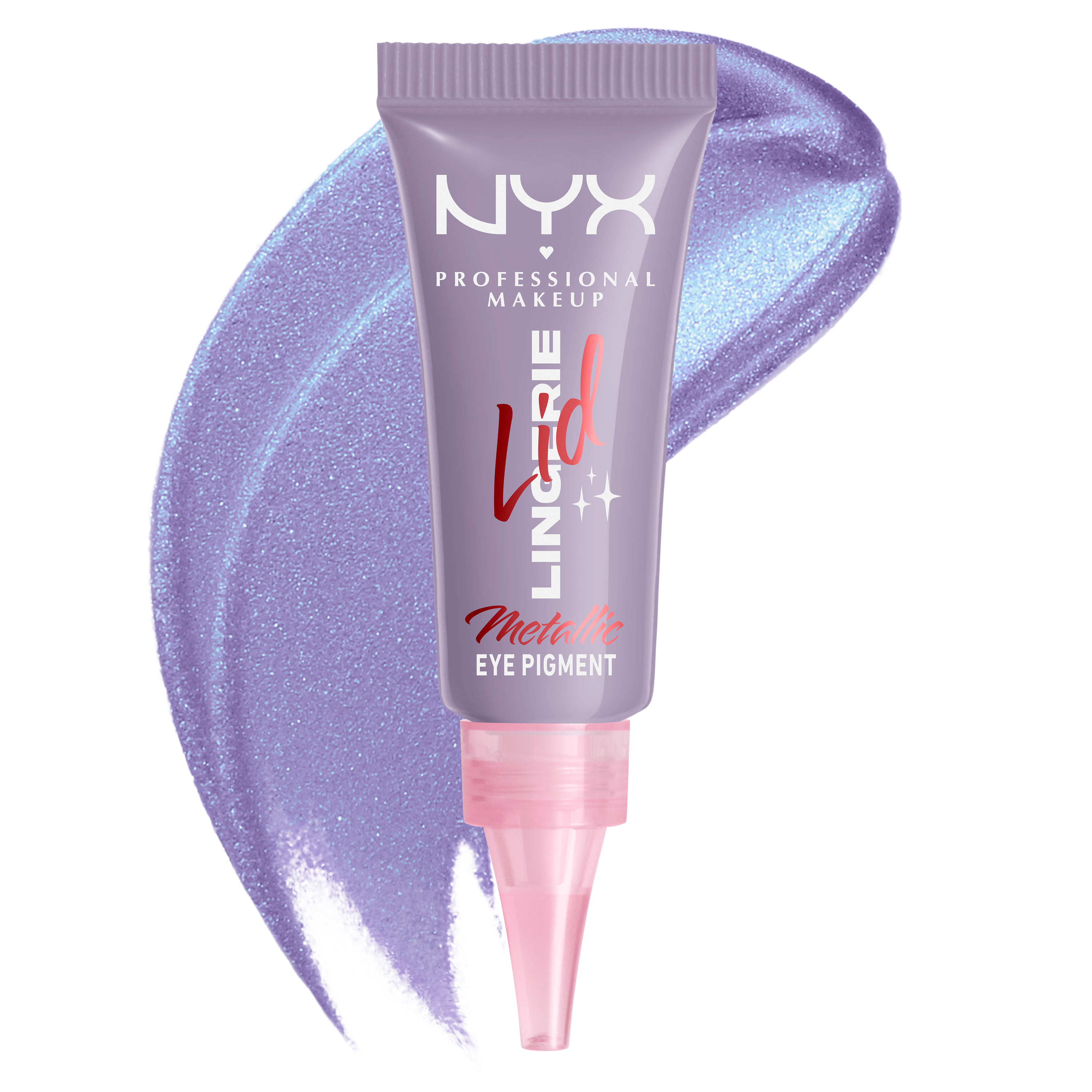 NYX Professional Makeup Lid Lingerie Cream Eye Pigment - Long-Wear Cream Eyeshadow No Primer Lacy Lilac $12